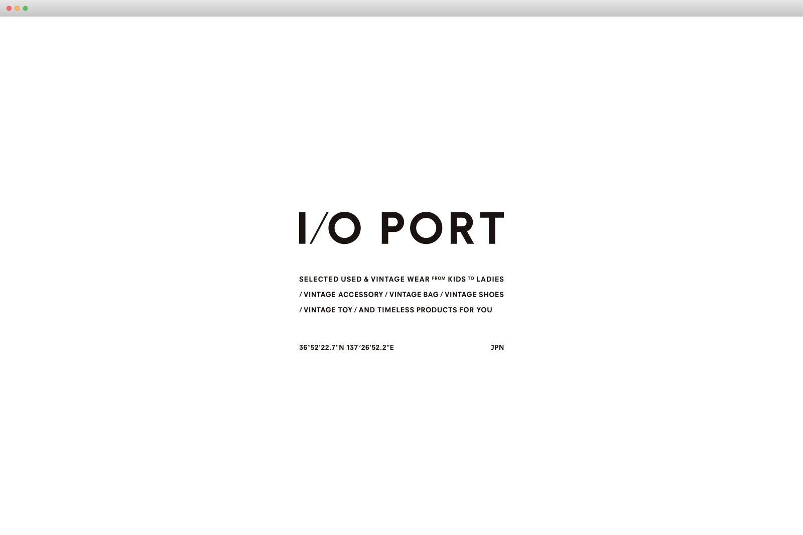 I/O PORT