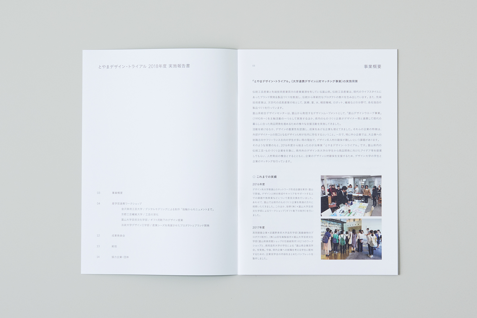 Toyama Design Trial Annual Report